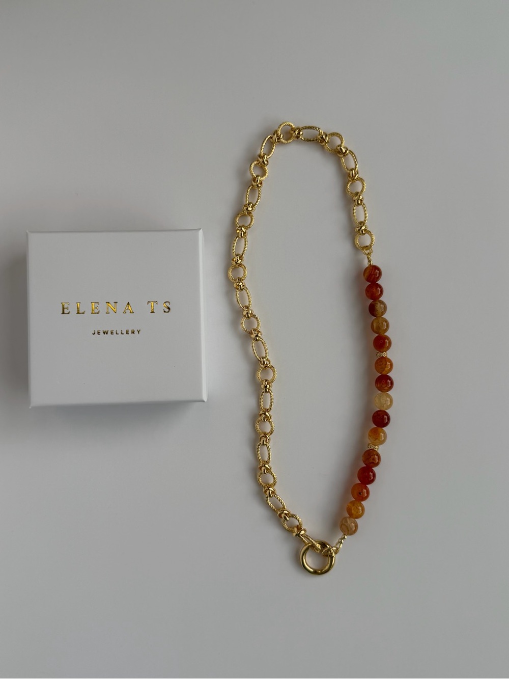 509 Agate Stone Necklace Beaded